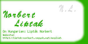 norbert liptak business card
